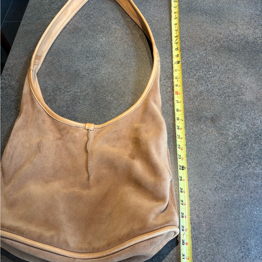 UGG Tan Suede Crossbody Bag with Relaxed Design - Picture 10 of 14